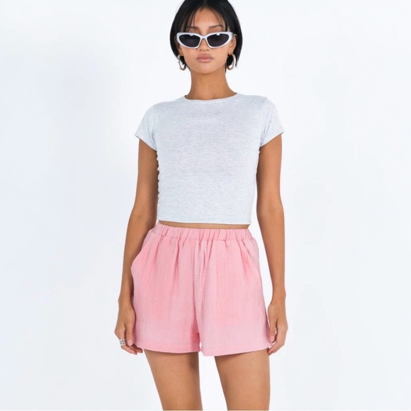 Princess Polly Mateo Shorts In Pink Size 6 - Picture 2 of 13